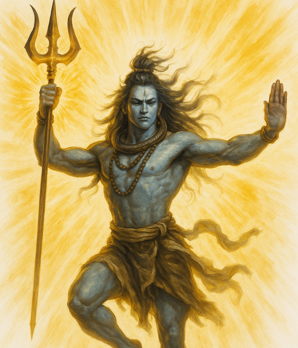 Shiva deity illustration for Om Namah Shivaya mantra